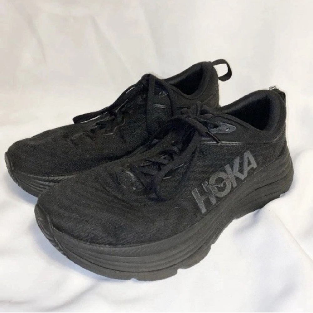 HOKA One Gaviota 5 Triple Black Mens‎ Running Shoes READ